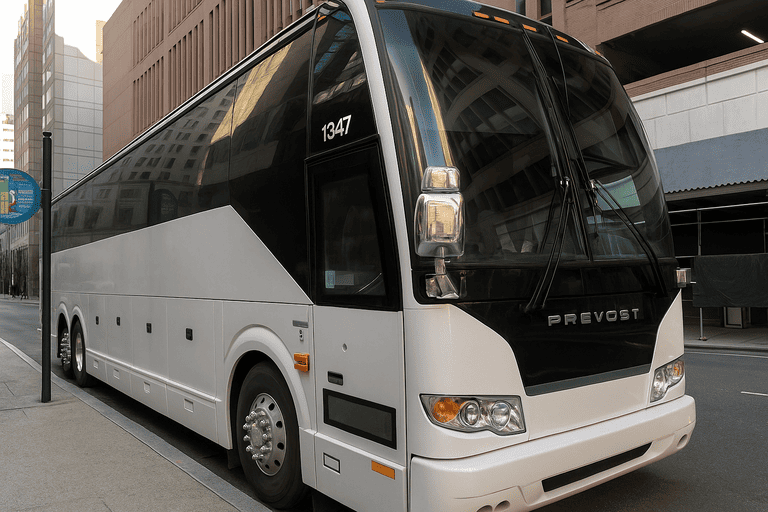 a Charter Bus Rental Hawthorne coach bus